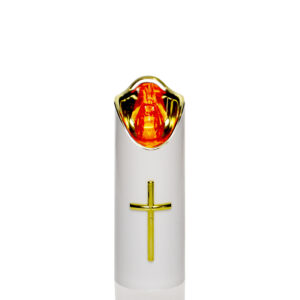 Wkład Świeca LED RICO 15 cm biało-złoty