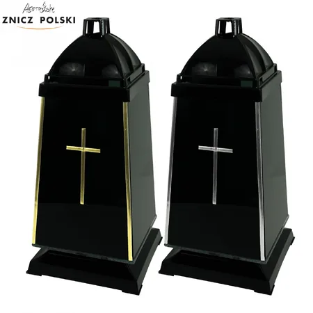 Znicz GLASS PIRAMIDA OBSYDIAN