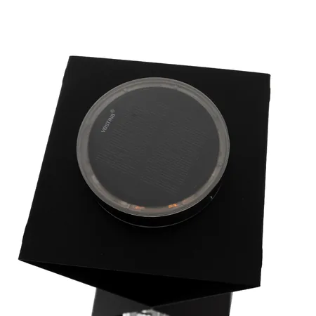 Znicz solarny SOLAR METAL X SPOCZYWAJ W POKOJU czarno-srebrny