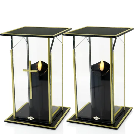 Znicz GLASS C i CK czarny